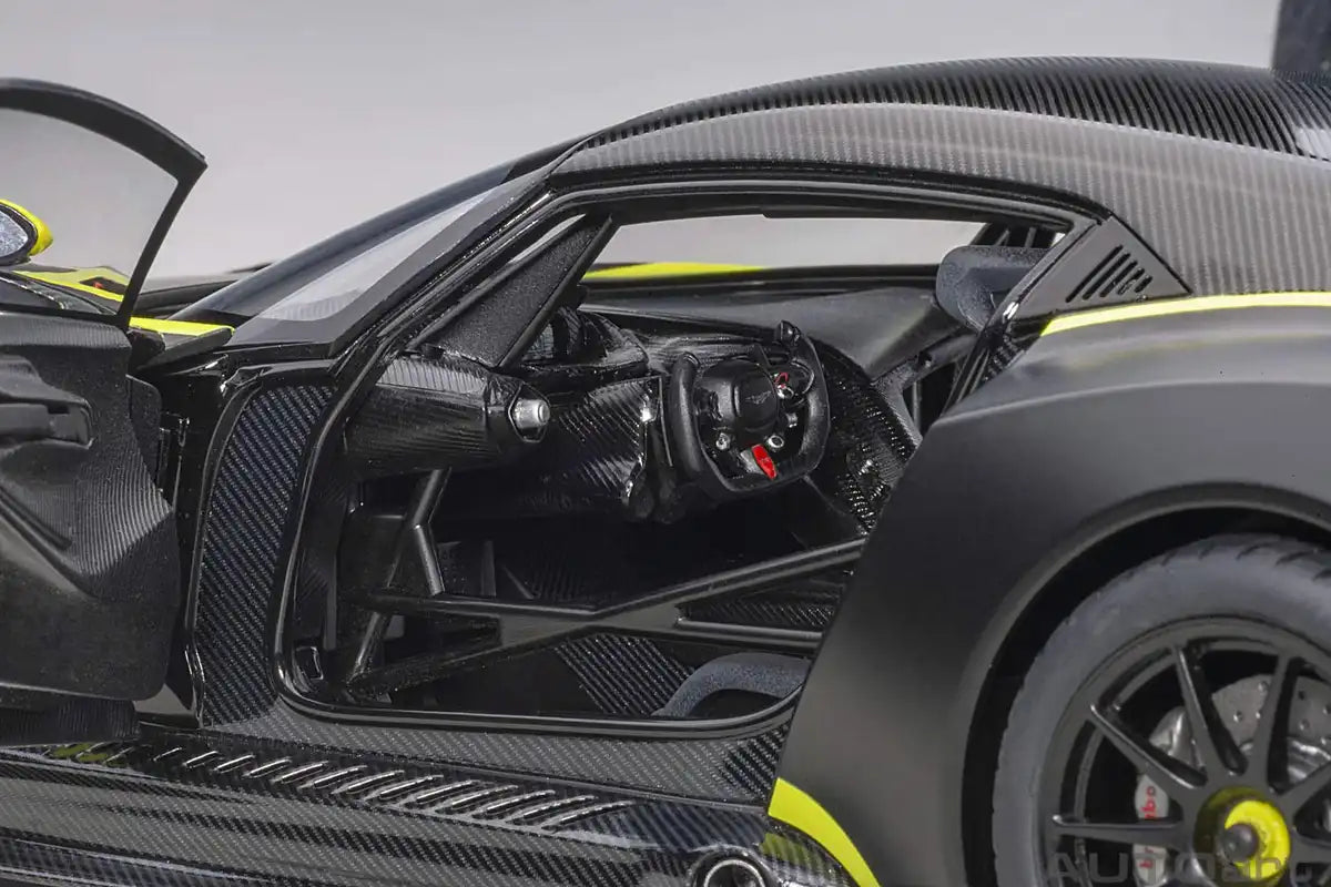 Autoart 1/18 Aston Martin Vulcan Matte Black/Lime Green Stripe- Japan Figure Store - #1 Bring To You The Best Japanese Goods