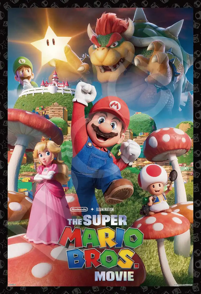 Epoch 300 Piece Super Mario Bros. Mushroom Kingdom Jigsaw Puzzle (26X38cm)- Japan Figure Store - #1 Bring To You The Best Japanese Goods
