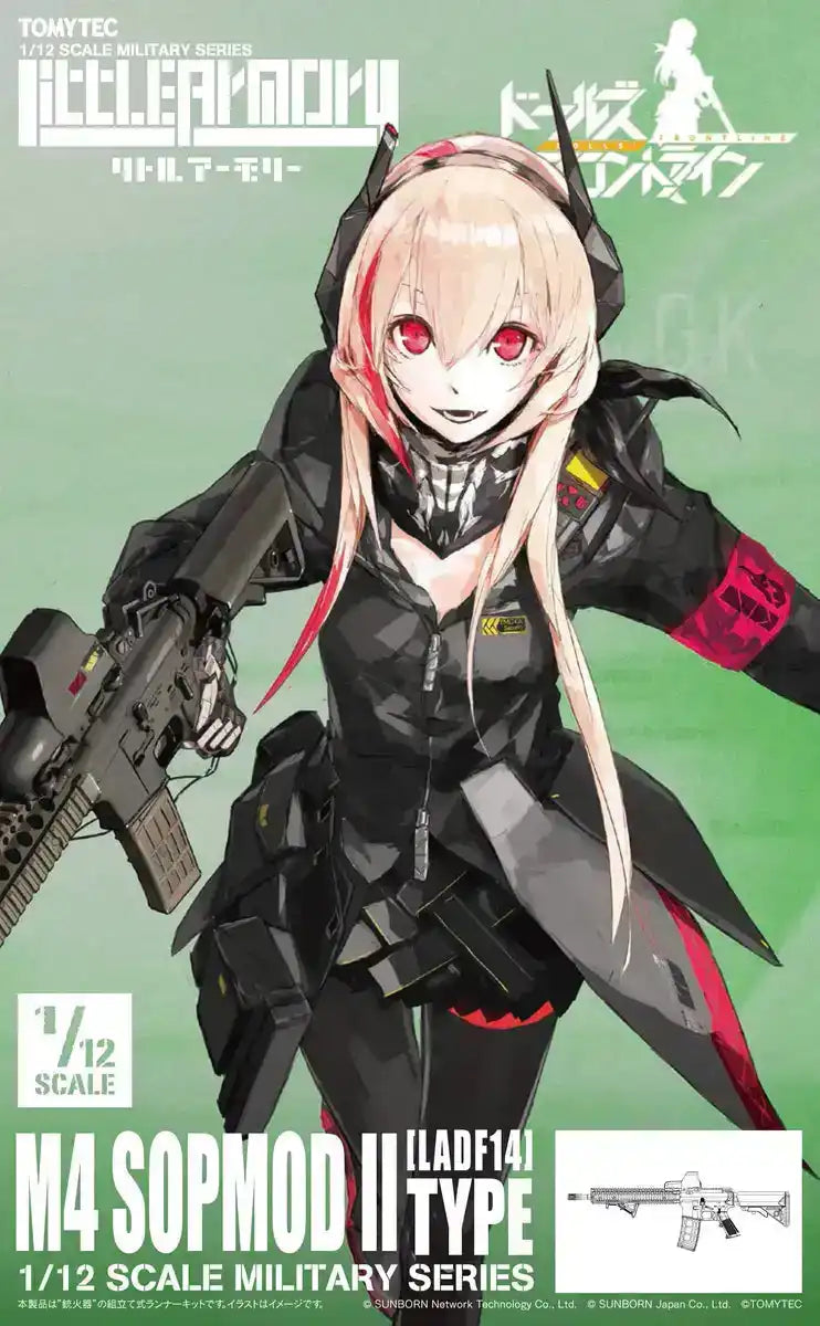 TOMYTEC Ladf14 Military Series 1/12 Little Armory Dolls Frontline M4 Sopmodii Type Plastic Model- Japan Figure Store - #1 Bring To You The Best Japanese Goods