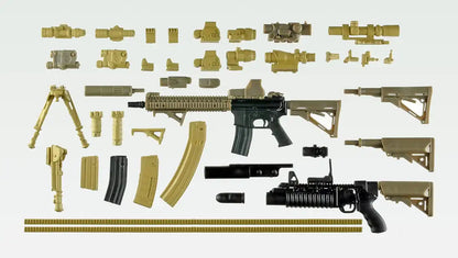 TOMYTEC Military Series 1/12 Little Armory Ls05 M4A1 Miyo Asato Mission Pack Plastic Model- Japan Figure Store - #1 Bring To You The Best Japanese Goods