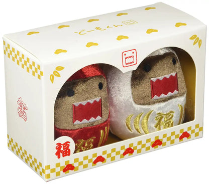 Sekiguchi Domo-Kun Red White Daruma Set 556571 for Home Decor- Japan Figure Store - #1 Bring To You The Best Japanese Goods
