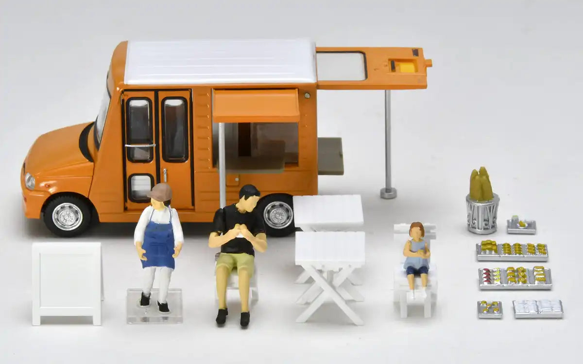 Tomytec Geocolle 64 Painted Dolls & Mini Car Set Partially Assembled 1/64# Car Snap 18A Bakery- Japan Figure Store - #1 Bring To You The Best Japanese Goods
