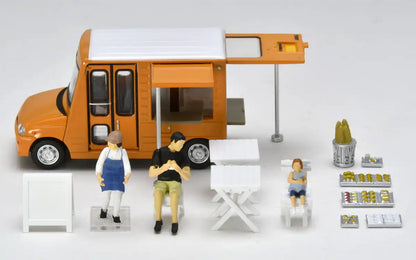 Tomytec Geocolle 64 Painted Dolls & Mini Car Set Partially Assembled 1/64# Car Snap 18A Bakery- Japan Figure Store - #1 Bring To You The Best Japanese Goods