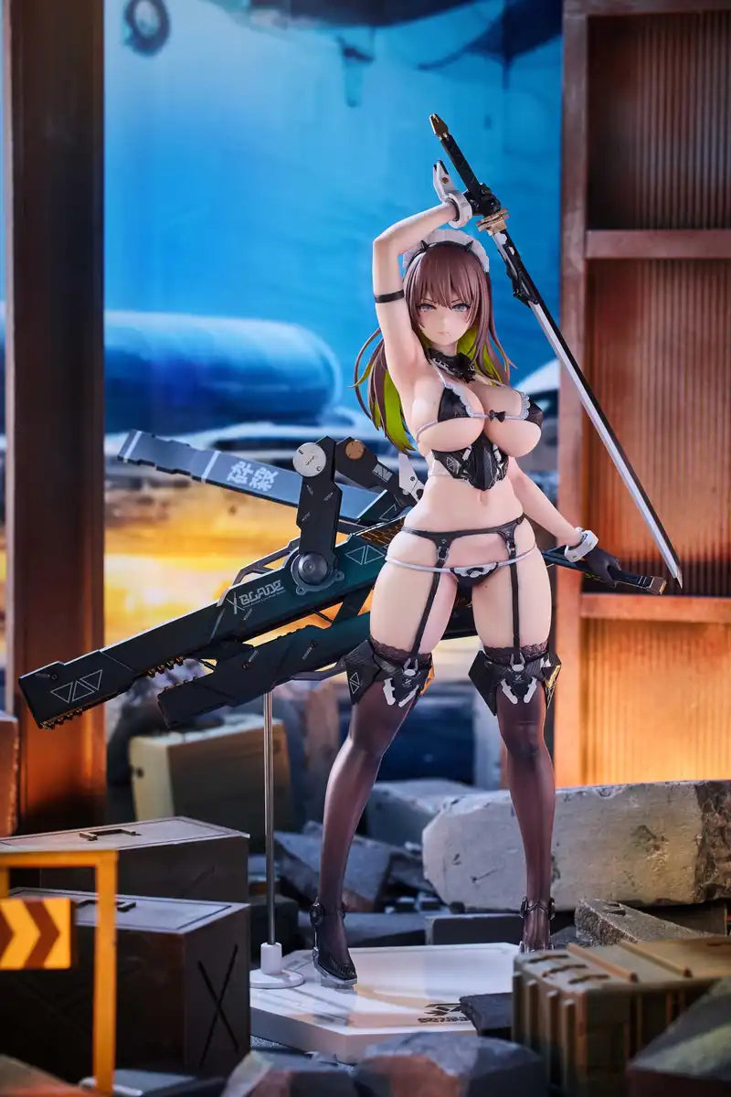 Alphamax Pixel Philia Meido-Busou Blade 1/7 Figure by Nidy 2D Stunning Details- Japan Figure Store - #1 Bring To You The Best Japanese Goods