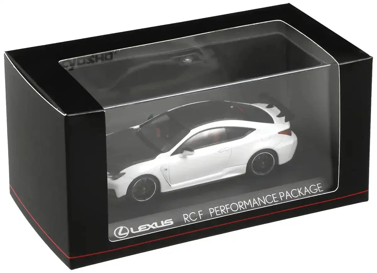 Kyosho Original 1/43 Scale Lexus Rc F Performance Package White Nova Glass Flake Right Handle- Japan Figure Store - #1 Bring To You The Best Japanese Goods