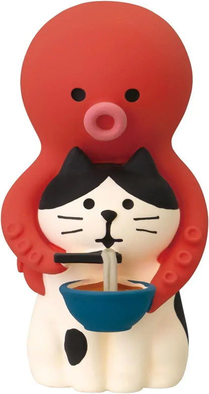 Decole Cat Friendly Octopus Figurine