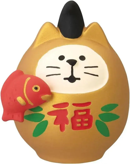 Decole Cat Friendly Octopus Figurine - Ebisu-Size W3.4 D3.1 H4.2 - 4527749296069