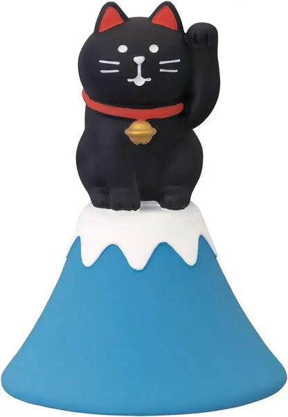 Decole Cat Friendly Octopus Figurine - Black Cat W5 D4.6 H6.8 - 4527749296021