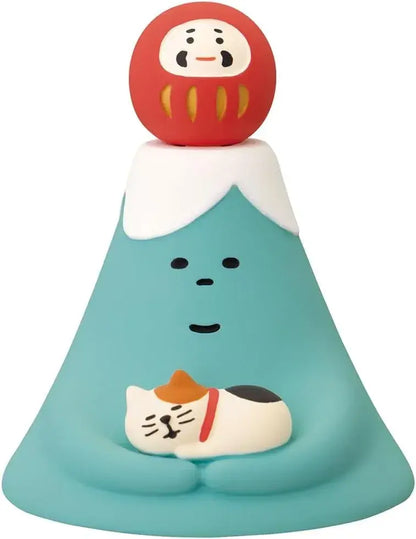 Decole Cat Friendly Octopus Figurine - Mt. Fuji Suyuya Kittens W6.4 D6.2 H7.7 - 4527749296038