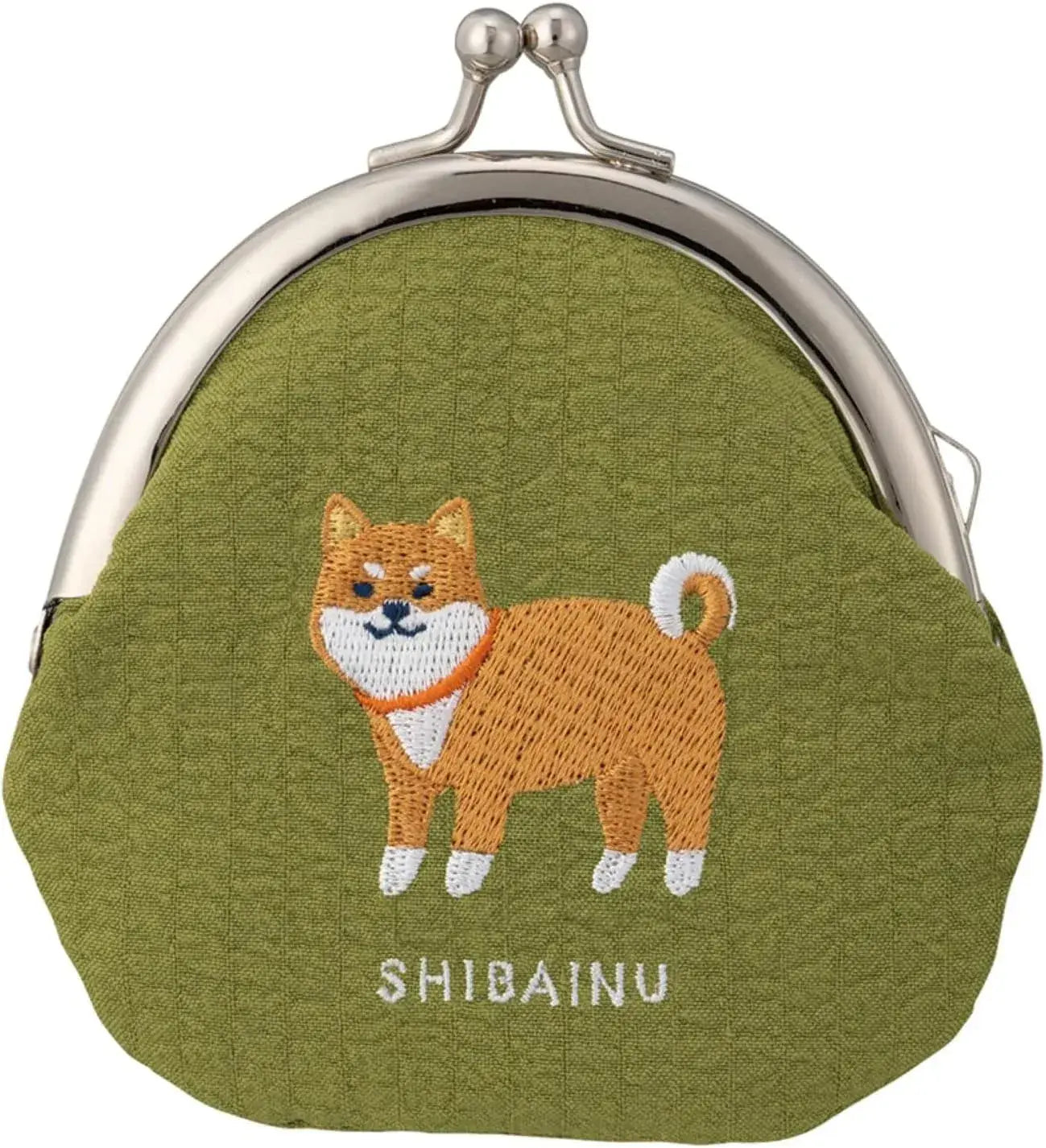 Decole Embroidered Coin Purse Pouch - Shiba Inu W8.8 D1 H11 - 4527749294782