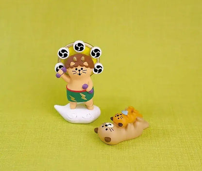 Decole Thunder God Cat Figurine