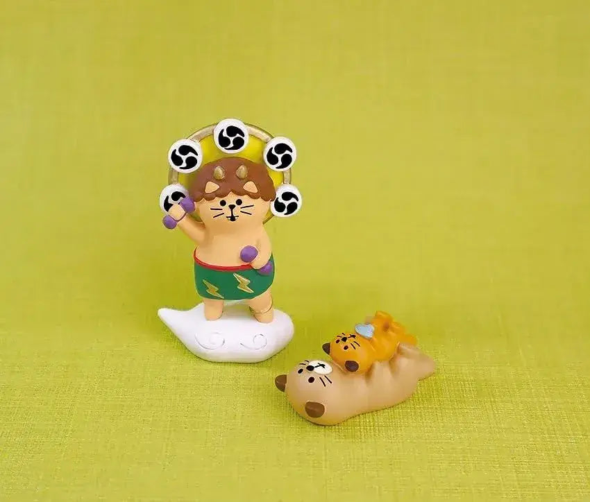 Decole Thunder God Cat Figurine