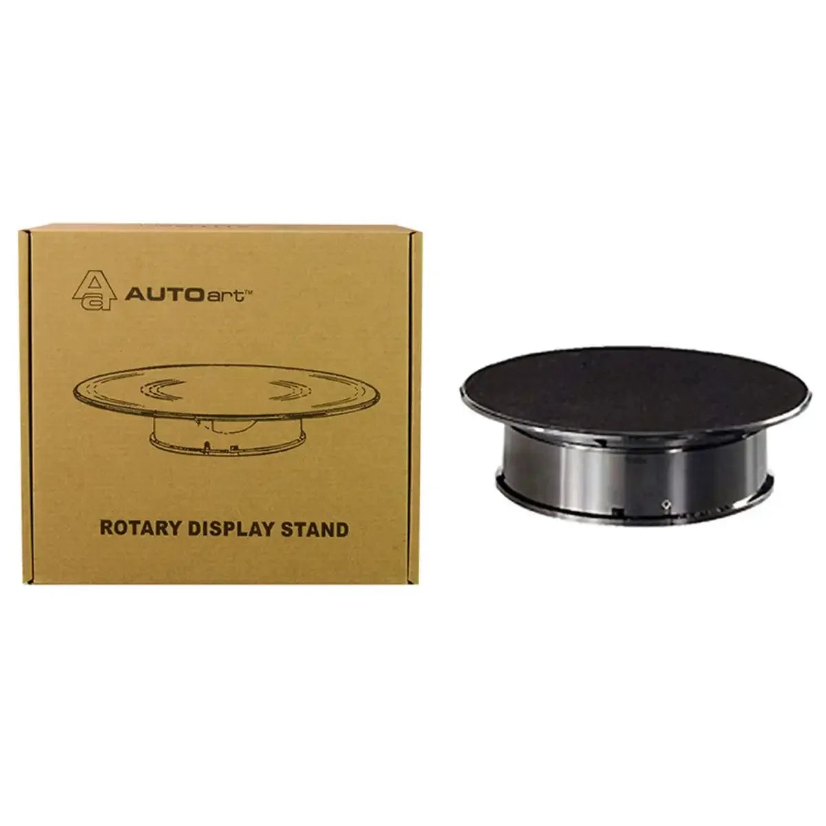 Autoart Rotary Display Stand Small 20cm Black Finish