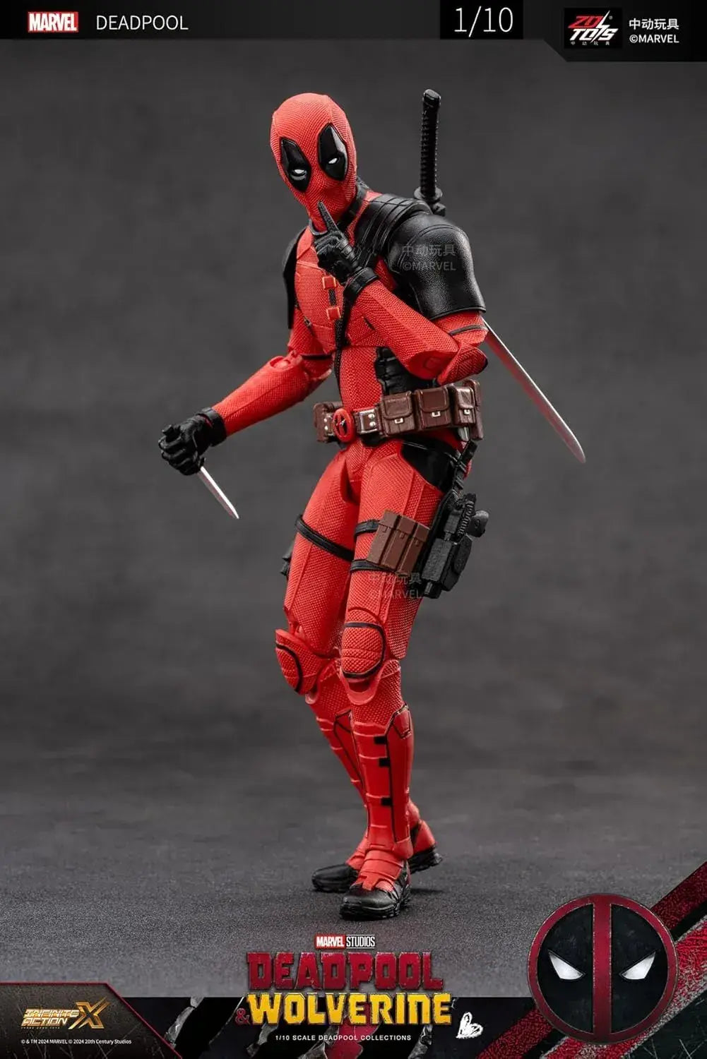 Doyusha ZD Toys Infinity Action X Deadpool Action Figure