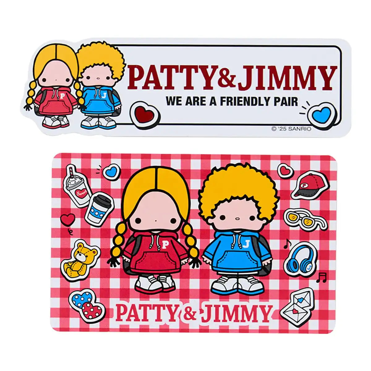 Sanrio Lot d'autocollants Patty &amp; Jimmy Lookbooks pour enfants de 3 ans et plus 220591