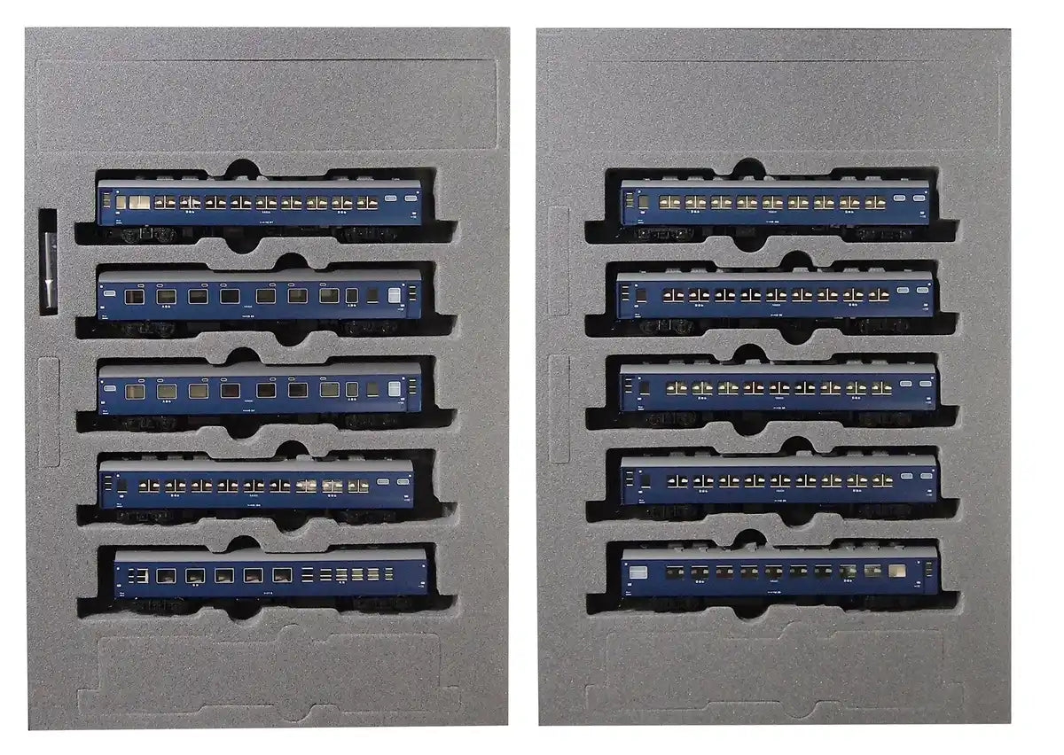 Kato N Gauge Express Aki Railway Model Passenger Car Set 10-Series Sleeper 10 Cars- Japan Figure Store - #1 Bring To You The Best Japanese Goods