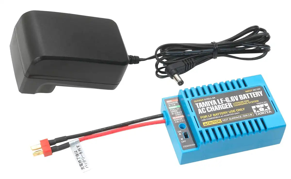 Tamiya Battery Charger Series No.106 LF-6.6V Battery and AC Charger 55106- Japan Figure Store - #1 Bring To You The Best Japanese Goods