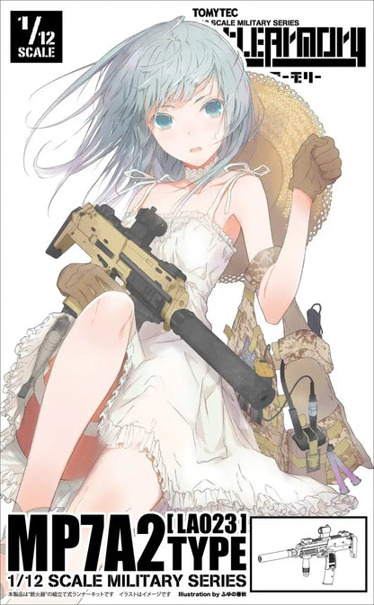 TOMYTEC La023 Military Series Little Armory Mp7A2 Type 1/12 Scale Plastic Model Kit- Japan Figure Store - #1 Bring To You The Best Japanese Goods