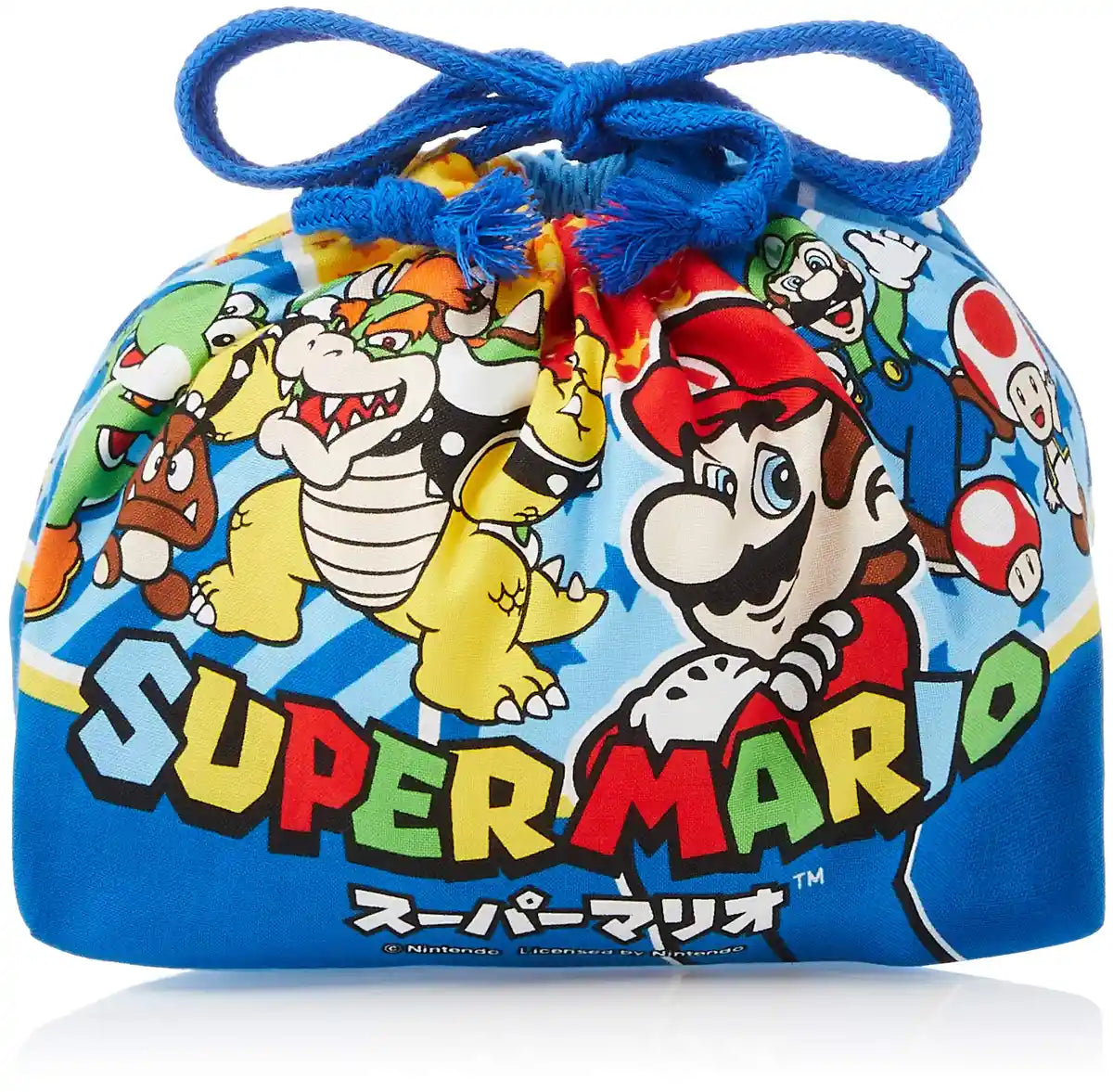Skater Super Mario 17 Children's Lunch Box Drawstring Bag Made in Japan- Japan Figure Store - #1 Bring To You The Best Japanese Goods