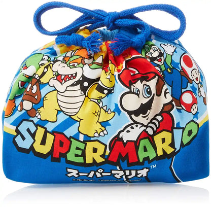 Skater Super Mario 17 Children's Lunch Box Drawstring Bag Made in Japan- Japan Figure Store - #1 Bring To You The Best Japanese Goods