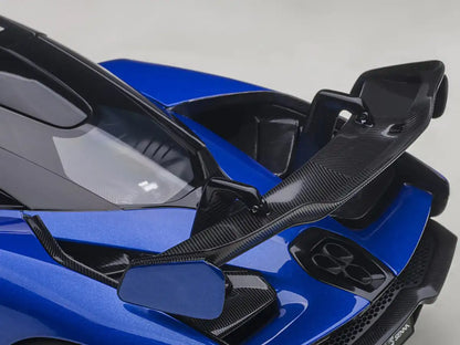 Autoart 1/18 McLaren Senna Model Kyanos Blue with Black Carbon Accents