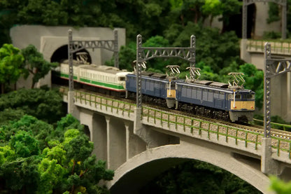 Rokuhan Z Gauge EF63 Type 1st Blue Electric Locomotive with Heavy Chain Set- Japan Figure Store - #1 Bring To You The Best Japanese Goods