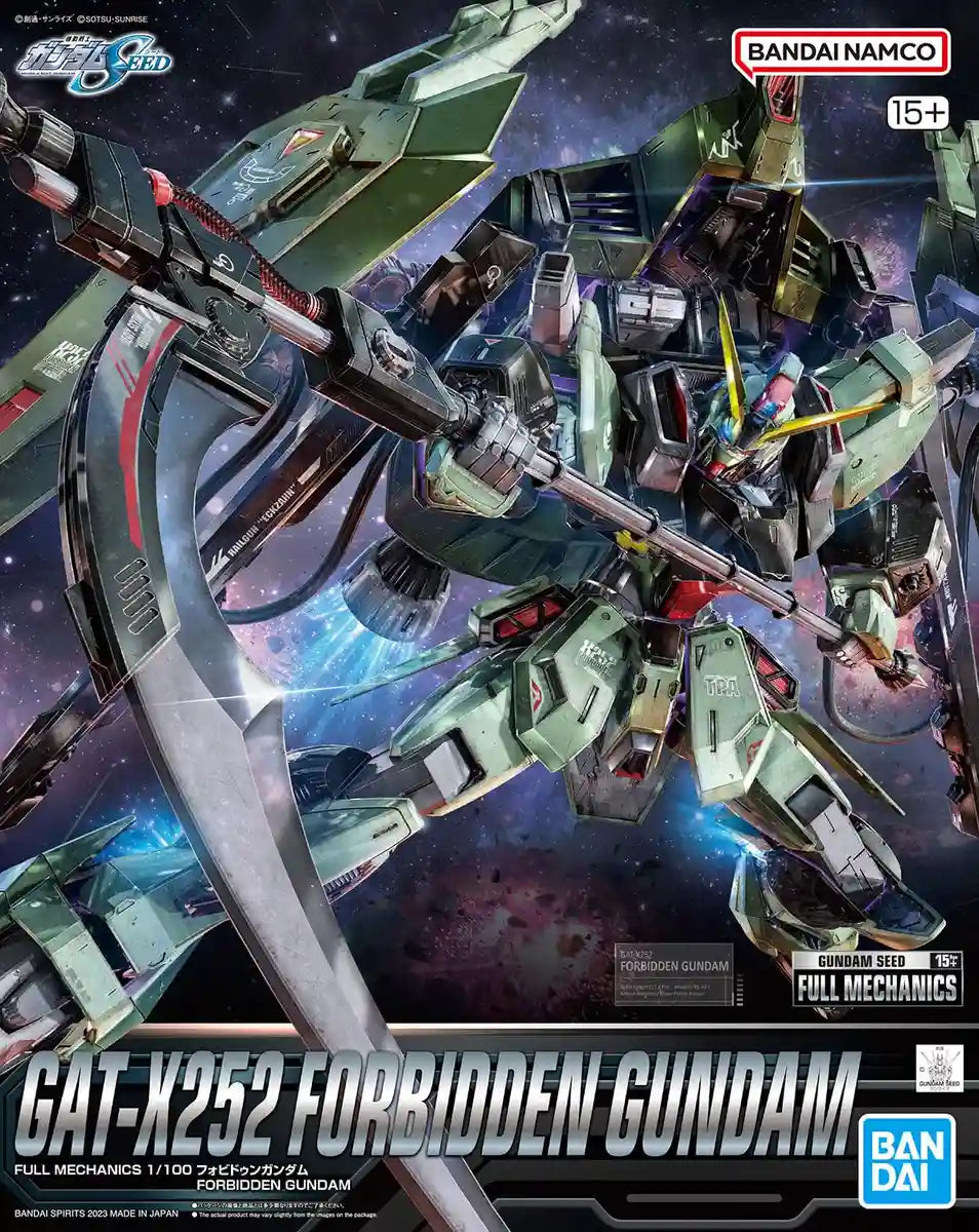1/100 Scale Bandai Spirits Full Mechanics Gundam Seed Forbidden Gundam Color-Coded Plastic Model- Japan Figure Store - #1 Bring To You The Best Japanese Goods