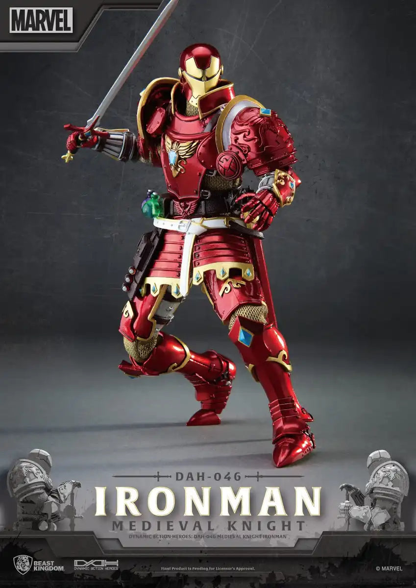 Beast Kingdom Dynamic Action Heroes 046 Iron Man Medieval Knight Figure- Japan Figure Store - #1 Bring To You The Best Japanese Goods