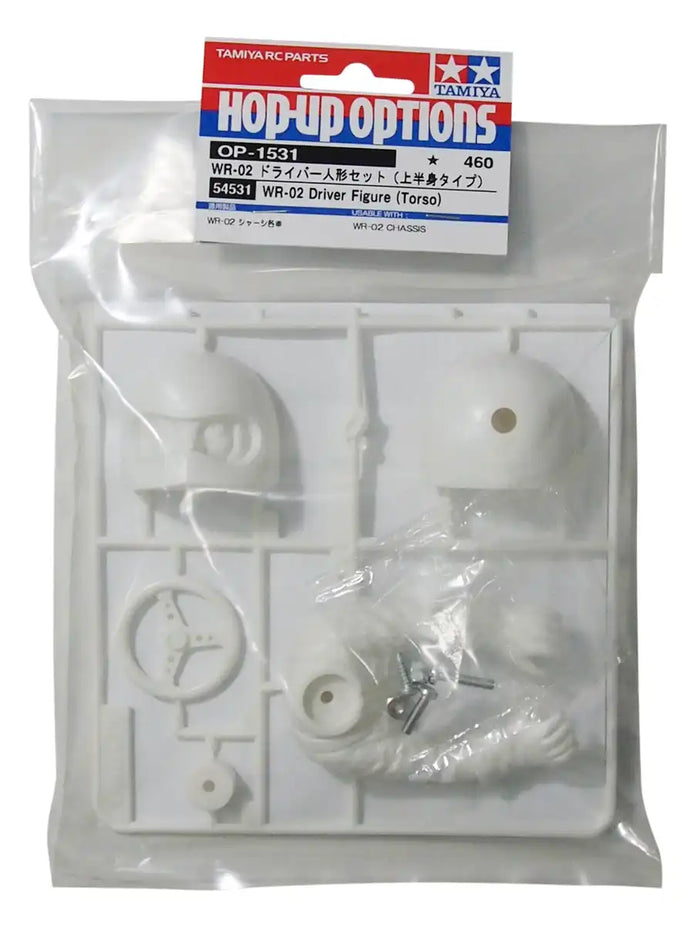 Tamiya WR-02 Driver Figure Set 1531 Hop-Up Options Upper Body Type 54531- Japan Figure Store - #1 Bring To You The Best Japanese Goods