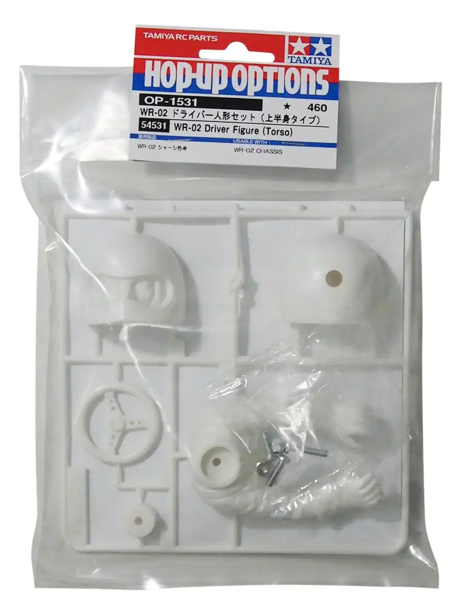 Tamiya WR-02 Driver Figure Set 1531 Hop-Up Options Upper Body Type 54531- Japan Figure Store - #1 Bring To You The Best Japanese Goods