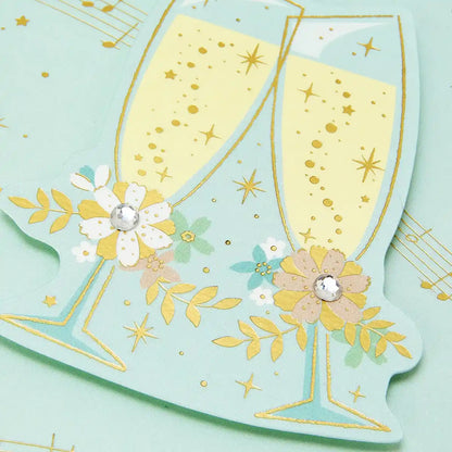 Sanrio Celebration Champagne Glass Greeting Card Overseas Shipping Available- Japan Figure Store - #1 Bring To You The Best Japanese Goods