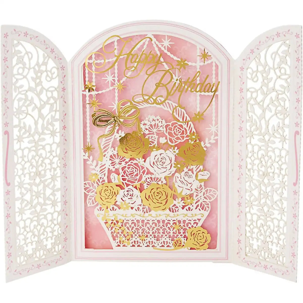 Sanrio Bd102 Laser Cut Rose Birthday Card with Overseas Shipping- Japan Figure Store - #1 Bring To You The Best Japanese Goods