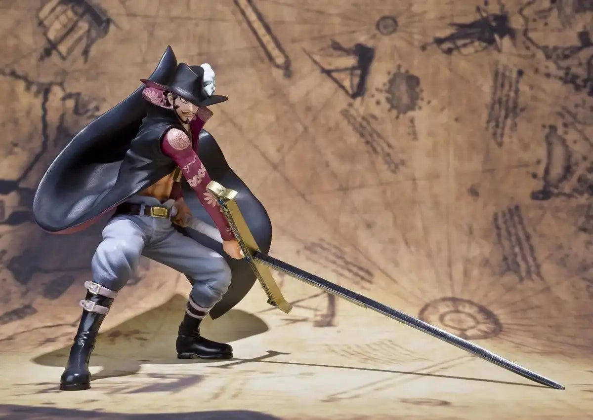 Figuarts Zero One Piece Dracule Mihawk Battle Ver Pvc Figure Bandai- Japan Figure Store - #1 Bring To You The Best Japanese Goods