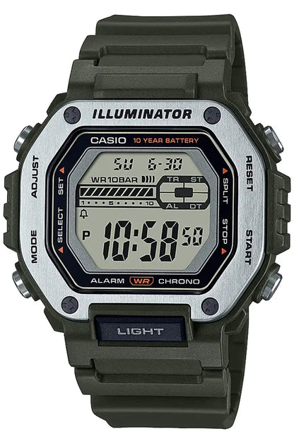 Casio Men's Khaki Wristwatch Mwd-110H-1Ajf - Genuine Product