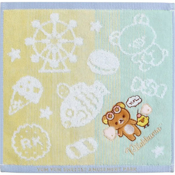 San-X Rilakkuma Strange Amusement Park Mini Towel - CM37901 Model- Japan Figure Store - #1 Bring To You The Best Japanese Goods