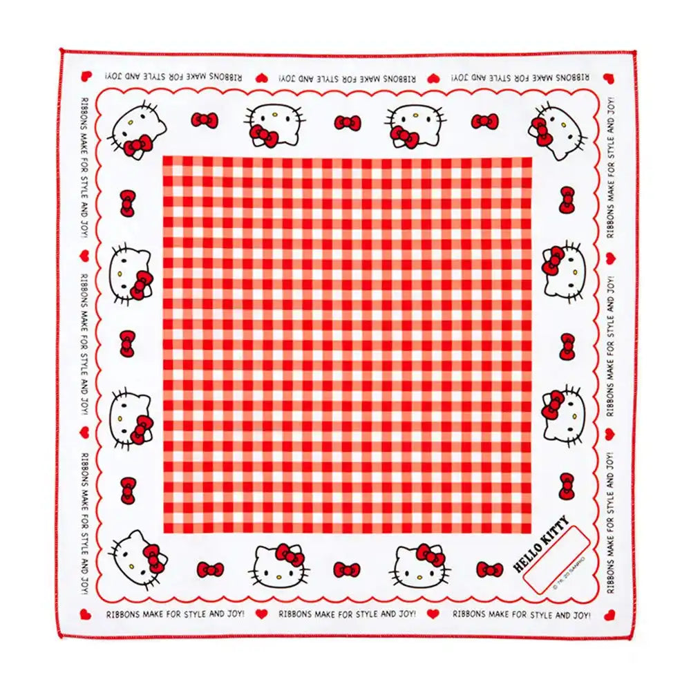 SANRIO Lunch Cloth Hello Kitty Gingham- Japan Figure Store - #1 Bring To You The Best Japanese Goods