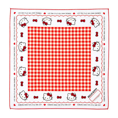 SANRIO Lunch Cloth Hello Kitty Gingham- Japan Figure Store - #1 Bring To You The Best Japanese Goods