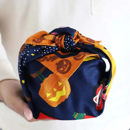Maeda Senko Cotton Furoshiki Bento Lunch Cloth Halloween Japan- Japan Figure Store - #1 Bring To You The Best Japanese Goods