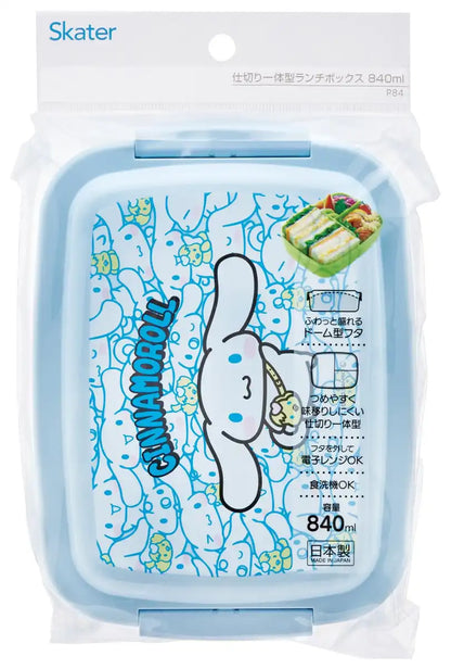 Skater Kids Lunch Box Dome 840ml Cinnamoroll Sanrio Design Made in Japan