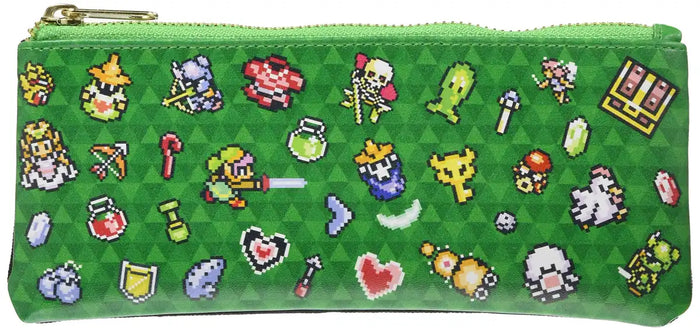 Sanei Boeki The Legend Of Zelda Pen Pouch Pixel Art 21x1x9cm- Japan Figure Store - #1 Bring To You The Best Japanese Goods