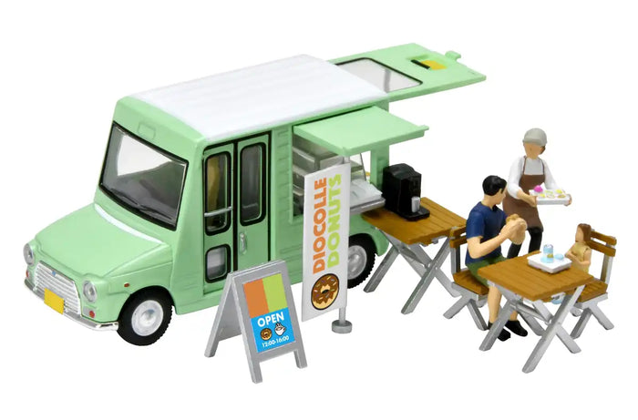 Tomytec 1/64 Scale Donut Shop Set with Die-Cast Car and Figures- Japan Figure Store - #1 Bring To You The Best Japanese Goods