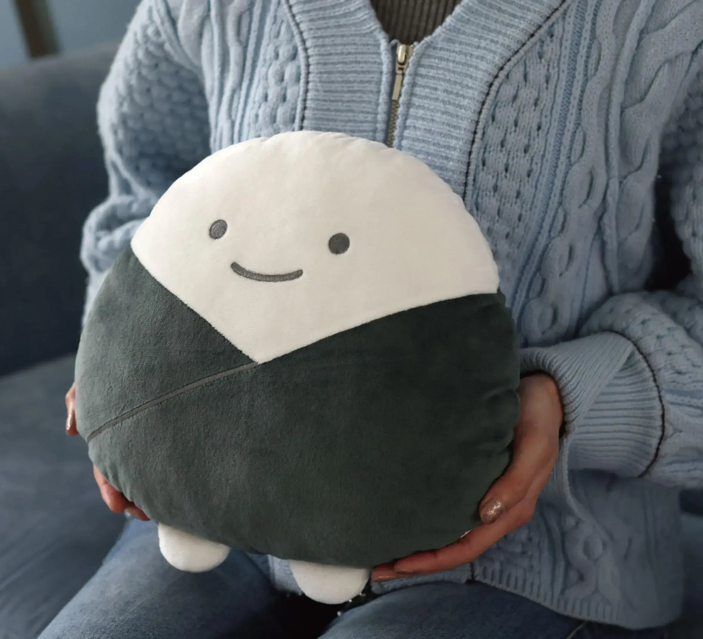 Ensky Rice Ball Die Cut Cushion Plush Toy

