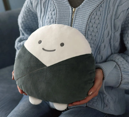 Ensky Rice Ball Die Cut Cushion Plush Toy
