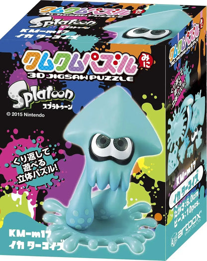 Ensky Splatoon Squid Turquoise 3D Puzzle 10 Pieces