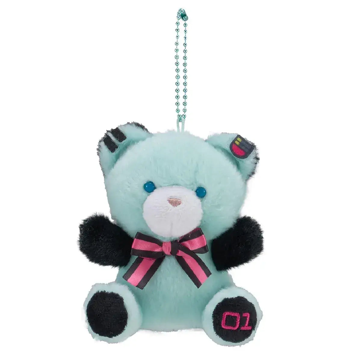 Eyeup Piapro Characters Petit Bear Mascot Plush Keychain - Hatsune Miku - 4546598561906