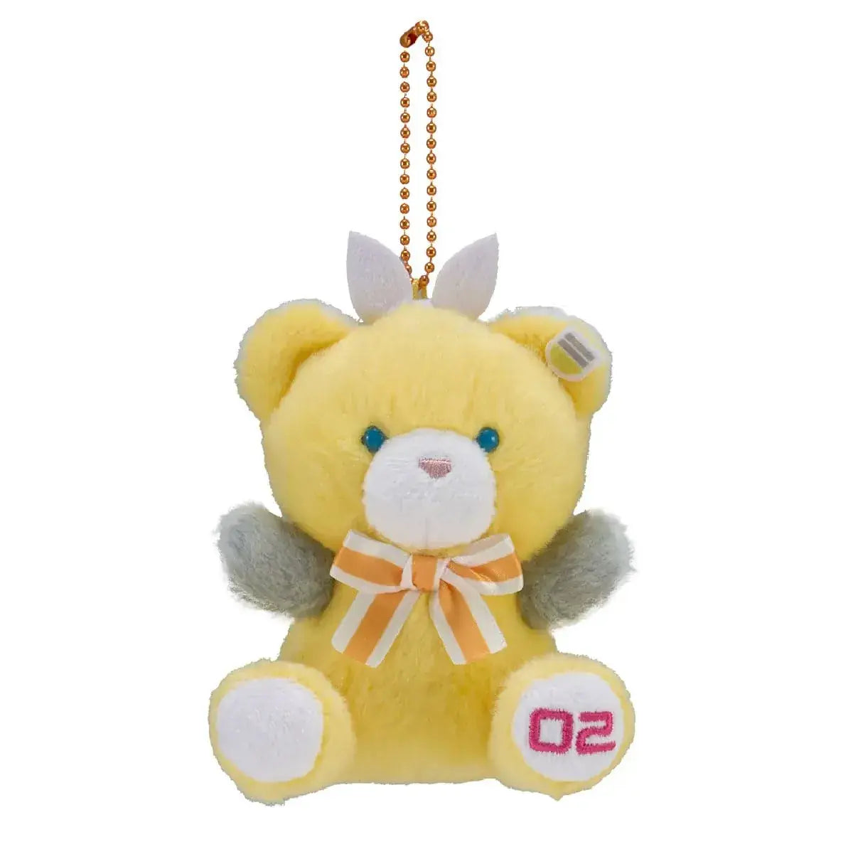 Eyeup Piapro Characters Petit Bear Mascot Plush Keychain - Kagamine Rin - 4546598561913