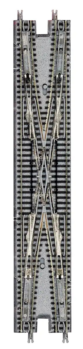 Rokuhan Z Gauge R078 Electric Double Track Crossing Point Brown- Japan Figure Store - #1 Bring To You The Best Japanese Goods