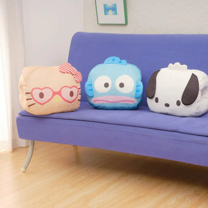Moripilo Sanrio Morishita Hangyodon Cooling Blue Cushion 30X40cm Japanese Character Cushion- Japan Figure Store - #1 Bring To You The Best Japanese Goods
