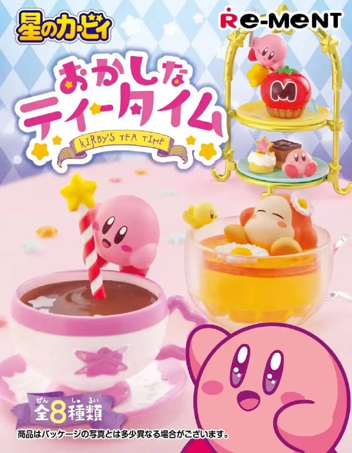 RE-MENT Kirby: Sweet Tea Time 1 Box 8 Pcs Complete Set- Japan Figure Store - #1 Bring To You The Best Japanese Goods
