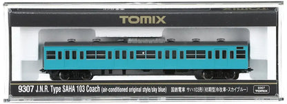 Tomytec Tomix N Gauge Saha 103 Sky Blue Early Type Refrigerated 9307 Model Train- Japan Figure Store - #1 Bring To You The Best Japanese Goods